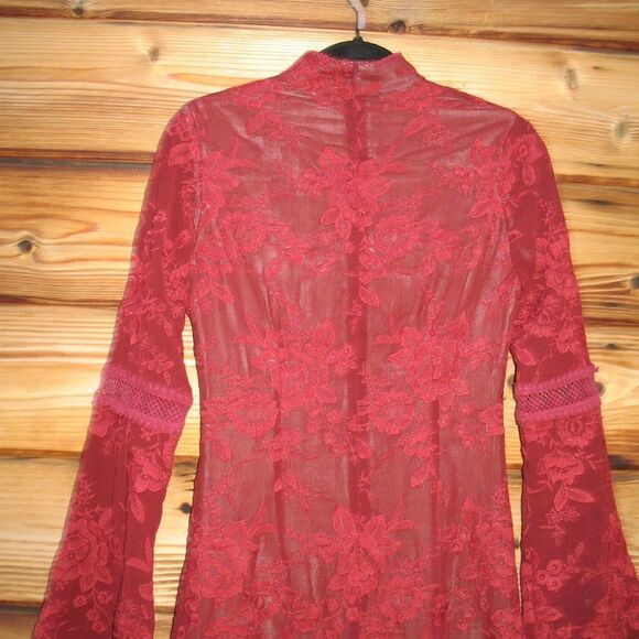 REVOLVE Winona Sorrento Red Lace Dress - Picture 8 of 10